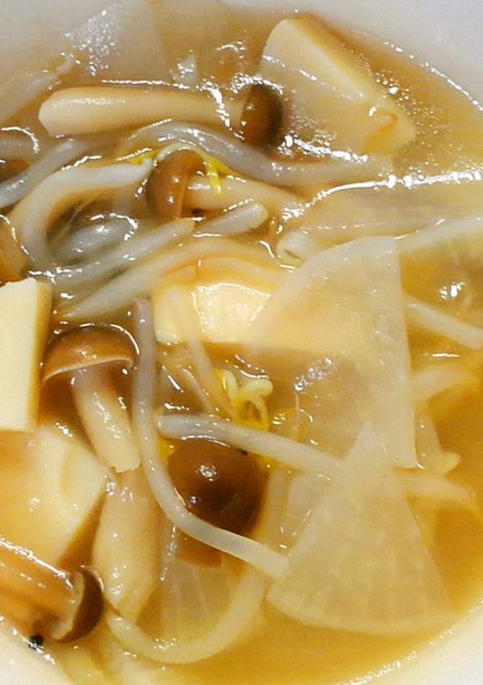 簡単♪大根ともやし 筍の中華スープ！-レシピのメイン写真