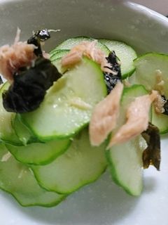 きゅうりとわかめとツナの酢の物-レシピのメイン写真