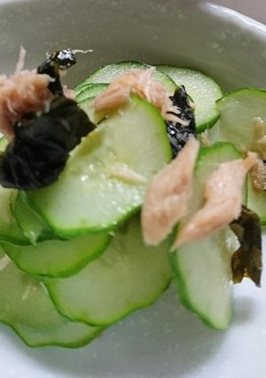 きゅうりとわかめとツナの酢の物-レシピのメイン写真