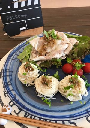 タレ3役!香味野菜モリモリ冷しゃぶ&素麺-レシピのメイン写真