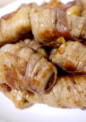 甘辛醤油ダレのエリンギ豚肉巻き-レシピのメイン写真