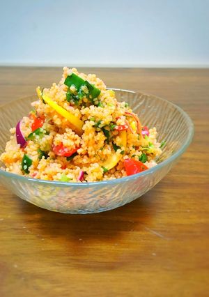 パクチーと夏野菜のタブレ◎クスクスサラダ-レシピのメイン写真