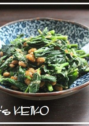 【農家のレシピ】モロヘイヤの納豆和え　-レシピのメイン写真