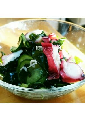 たこ きゅうり わかめの 酢の物-レシピのメイン写真