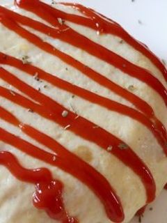 残りご飯で★休日のカフェ風オムライス-レシピのメイン写真