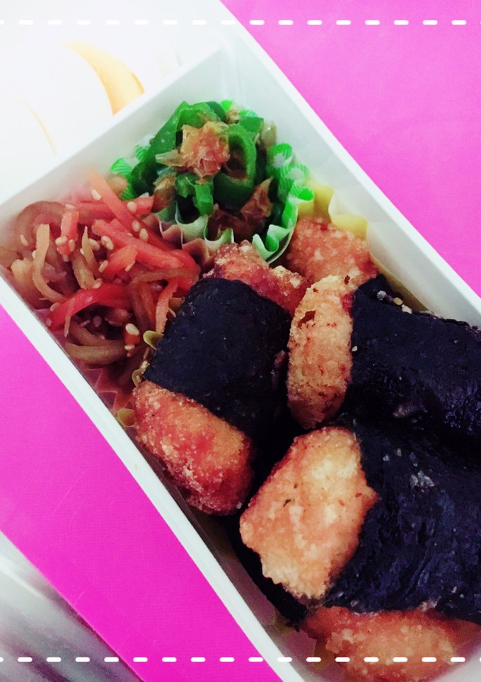 簡単！節約！ムネ肉の磯辺揚げ！お弁当に！-レシピのメイン写真