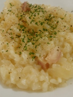 簡単チーズリゾット風おかゆ-レシピのメイン写真