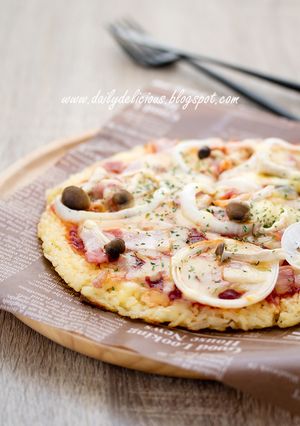 ごはんピザ-レシピのメイン写真