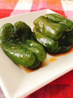 簡単!まるごとピーマン 常備菜にも!-レシピのメイン写真
