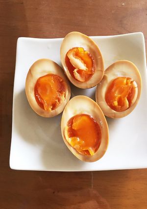 煮豚の煮汁でついでに煮卵♪-レシピのメイン写真
