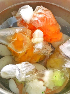 時短☆同時調理 味玉+ミックスベジタブル-レシピのメイン写真