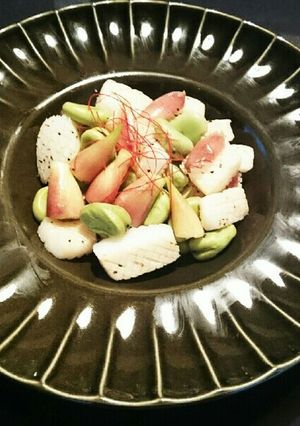 そら豆とイカのさっぱりみょうが炒め-レシピのメイン写真