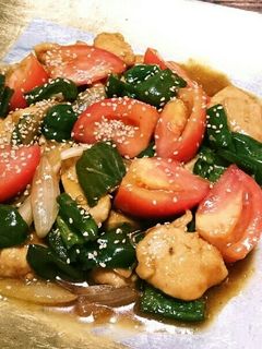 やわらか鶏とトマトの炒め物-レシピのメイン写真