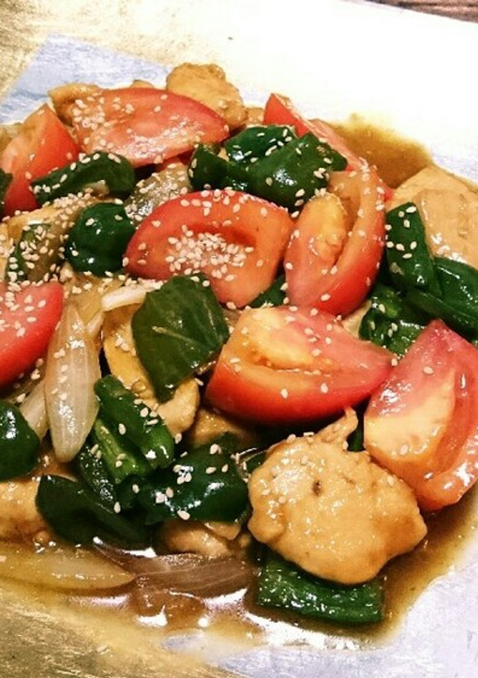 やわらか鶏とトマトの炒め物-レシピのメイン写真
