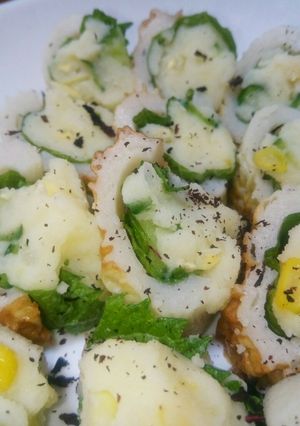 簡単おつまみ ポテサラ ちくわ-レシピのメイン写真