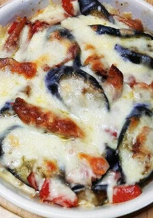 夏野菜☆なすとトマトのチーズ焼き-レシピのメイン写真