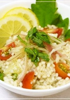 ☆夏野菜＆もち麦のレモンサラダ☆-レシピのメイン写真