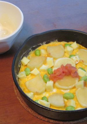 たらこと枝豆とじゃがいものチーズオムレツ-レシピのメイン写真