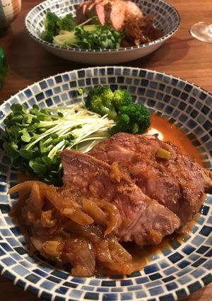 塊肉の豚肩ロース生姜焼-レシピのメイン写真