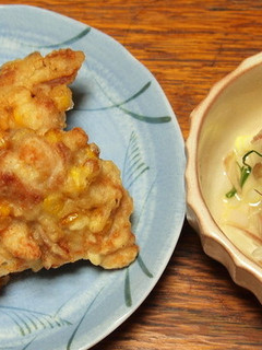 鶏肉とコーンの天ぷら-レシピのメイン写真