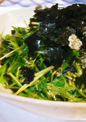 水菜だけ！シャキシャキ胡麻和え-レシピのメイン写真