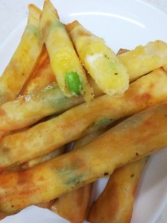 じゃがいも枝豆チーズ春巻き-レシピのメイン写真