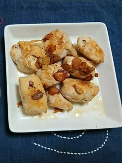 鶏ささみのにんにく炒め-レシピのメイン写真