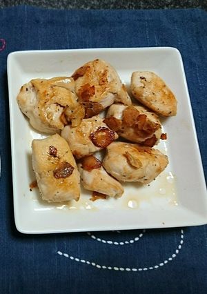 鶏ささみのにんにく炒め-レシピのメイン写真