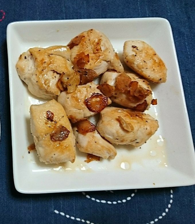 鶏ささみのにんにく炒め by 夏向日葵 【クックパッド】 簡単おいしい