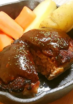 簡単♪失敗しない肉汁たっぷりハンバーグ-レシピのメイン写真
