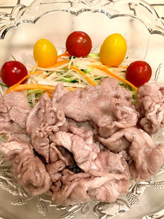 ぷるぷる豚冷しゃぶサラダ-レシピのメイン写真