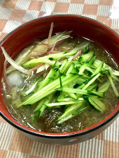 もずくの冷製味噌汁-レシピのメイン写真