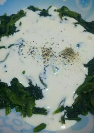 トルコ風ほうれん草のヨーグルトソースかけ-レシピのメイン写真