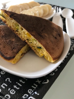 離乳食後期 かぼちゃパンケーキ-レシピのメイン写真