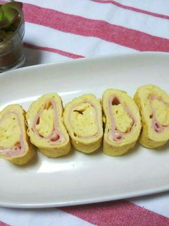 お弁当に*ハム巻き玉子焼き*-レシピのメイン写真