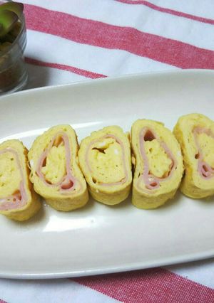 お弁当に*ハム巻き玉子焼き*-レシピのメイン写真