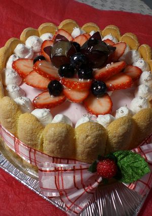 ラズベリームースＤＥシャルロット-レシピのメイン写真