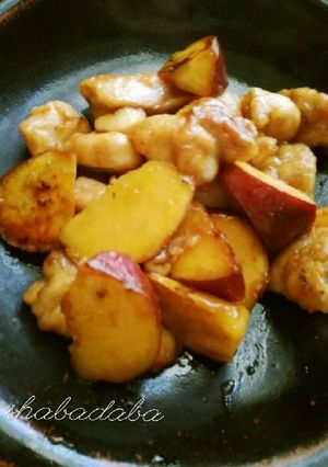とまらない♪鶏肉とさつま芋のポン酢炒め-レシピのメイン写真