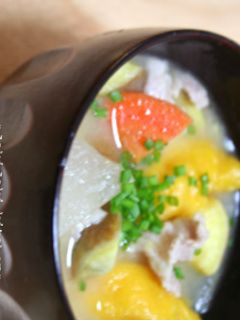 かぼちゃのだんご汁-レシピのメイン写真