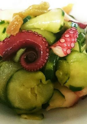 梅シロップできゅうりと蛸の酢の物-レシピのメイン写真