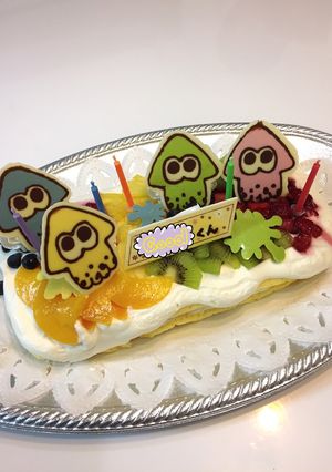 スプラトゥーン＊キャラチョコ＊ケーキ-レシピのメイン写真
