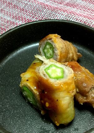 肉巻きオクラ-レシピのメイン写真
