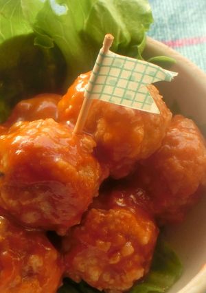 豆腐入りでフワフワヘルシー♥ミートボール-レシピのメイン写真