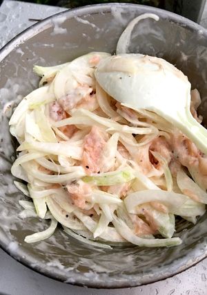 スモークサーモンサラダ-レシピのメイン写真