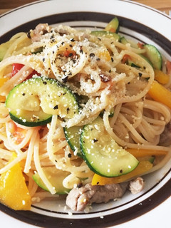 夏野菜のオイルパスタ-レシピのメイン写真