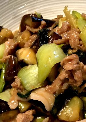 簡単！豚肉とナスのオイスターポン酢炒め-レシピのメイン写真