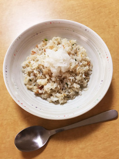 梅しらす炒飯with大根おろし-レシピのメイン写真