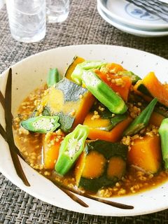 かぼちゃのカレーそぼろあんかけ-レシピのメイン写真