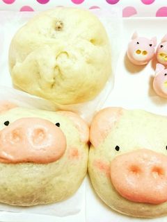 肉まん★551蓬莱風【簡単可愛い豚まん】-レシピのメイン写真