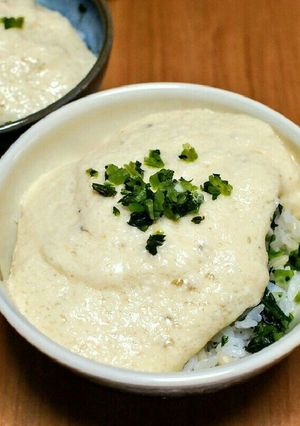 山形青菜入りとろろご飯-レシピのメイン写真
